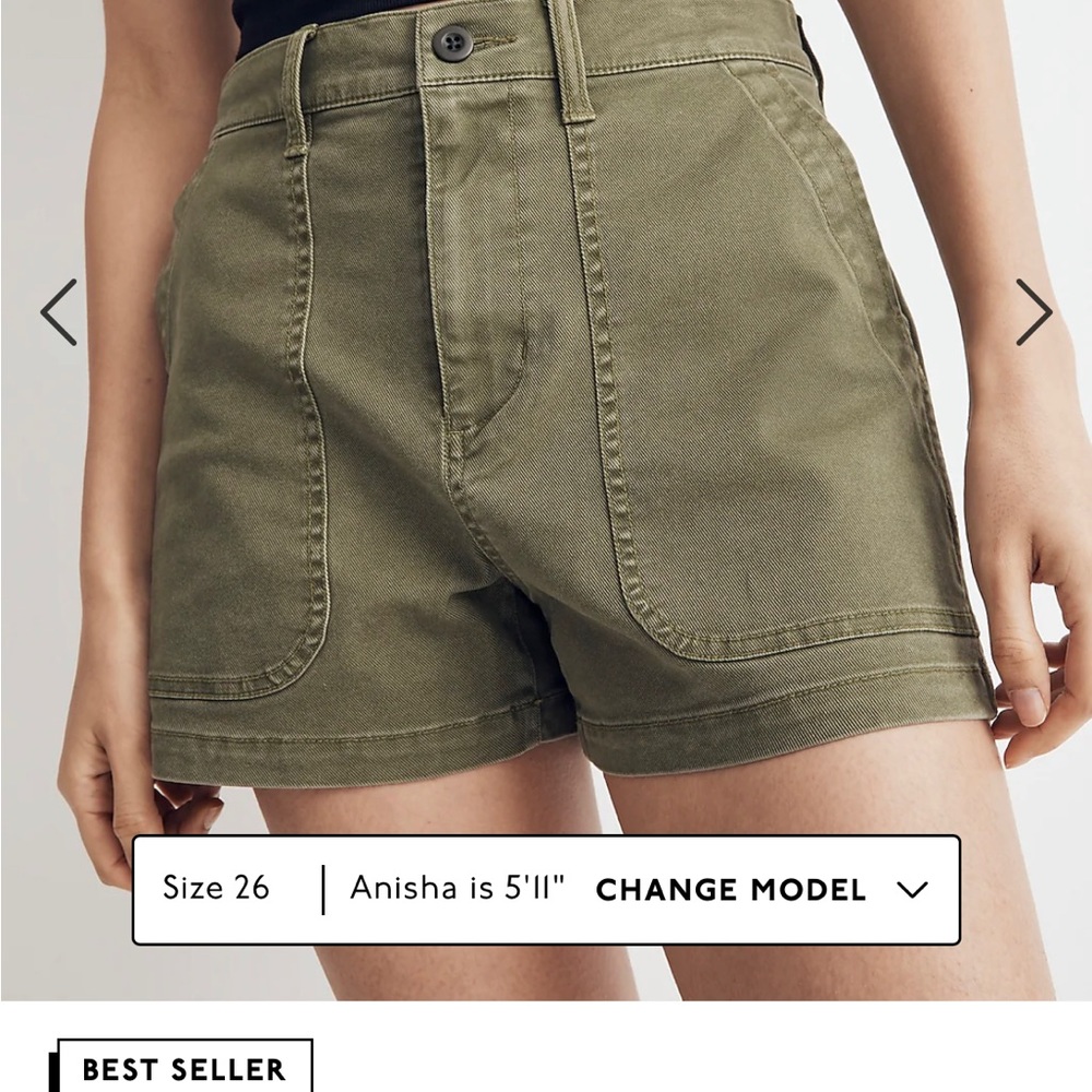 Madewell The Perfect Vintage Fatigue Short